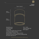 GobekUsa 9W COB LED Ceiling Spotlight 360° Rotation Modern Surface Mounted Lamp