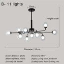 GobekUsa Glass Ball Pendant Chandelier for Living Room Bedroom Dining Room