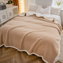 GobekUsa High-Density Plush Double-Layer Blanket - Multi-Functional and Cozy Warmth