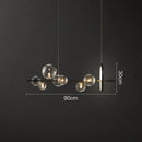 GobekUsa Glass Ball Pendant Lamps for Dining Room Kitchen Chandelier Lighting
