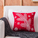 GobekUsa Christmas Snowflake Elk Embroidered Pillowcases - Festive Decorative Cushion Cover