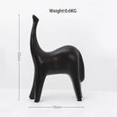 GobekUsa Black & White Horse Abstract Ornaments for Home Decor