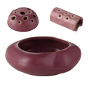 GobekUsa Lotus Seedpod Ceramic Vase Artificial Flower Pot Modern Desk Decor