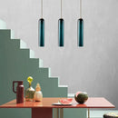 GobekUsa LED Green Glass Pendant Lamp for Kitchen Bar Decor - Hanging Chandeliers Lighting