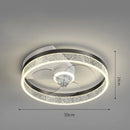 GobekUsa Ceiling Fan Light with Invisible Blades, Remote Control, Modern Design, Silent Operation