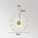 GobekUsa Crystal Dandelion LED Chandelier for Luxury Indoor Decor