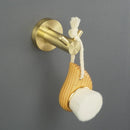 GobekUsa Brushed Gold Bath Hardware Set: Paper Holder, Towel Bar, Robe Hook - Wall Mount Bathroom Accessories