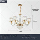 GobekUsa Crystal Chandelier: Luxury Nordic Home Lamps for Living Room, Bedroom, Dining & Study