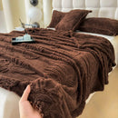 GobekUsa Luxe Chiffon Butterfly Jacquard Throw: Soft & Cozy Blanket for Couch or Bed