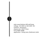 GobekUsa Linear Tube LED Wall Lamp Living Room Bedside Foyer Corridor Sconce Panel