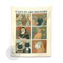 GobekUsa Cat Art Tapestry Wall Hanging Tarot Psychedelic Hippie Home Decor