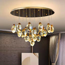 GobekUsa Crystal Chandelier: Luxury Pendant Light for Living and Dining Room