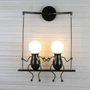 GobekUsa Little Man LED Wall Light: Modern, Simple, Creative Design for Children's Bedroom