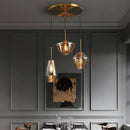 GobekUsa Gray Amber Glass Pendant Lamp for Home and Office Lighting