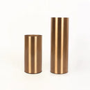 GobekUsa Gold Plated Cylinder Vase Desk Decor - Minimalist Modern Home Decor & Flower Arrangement