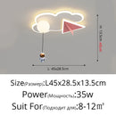 GobekUsa Children's Room Ceiling Chandelier Light - Modern Dimmable Indoor Lighting
