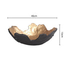 GobekUsa Golden Resin Fruit Bowl Tray for Home Decor and Storage