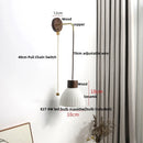 GobekUsa Ceramic LED Wall Lamp Modern Wood Decor Stair Light Fixtures