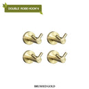GobekUsa Brushed Gold Bathroom Hardware Set with Stainless Steel Towel Bar & Paper Holder