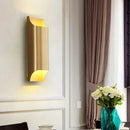 GobekUsa Contemporary Copper Brass Wall Sconce Minimalist Design for Study Living Room Bedside