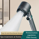 GobekUsa 3-Mode High Pressure Handheld Shower Head with Stop Button - Bathroom Spray Nozzle