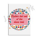 GobekUsa Funky Disco Gogo Boot Print | 70s Poster & Retro Wall Art for Eclectic Decor