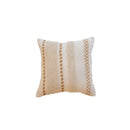 GobekUsa Geometric Tufted Cushion Cover with Handmade Tassels & Patchwork