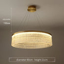 GobekUsa Crystal Glass Gold Pendant Chandelier for Elegant Kitchen Dining Lighting