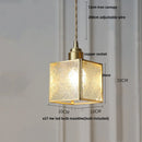 GobekUsa Glass LED Pendant Lamp Tiffany Style Hand Stitch Dining Room Light