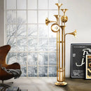 GobekUsa Gold Flared Trumpet Chandelier for Kitchen, Hall, Study, Drawing Room