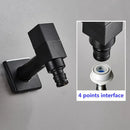 GobekUsa Black Wall Mount Washing Machine Tap - Garden Outdoor Bathroom Water Faucet