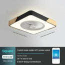GobekUsa Low Profile Wood Ceiling Fan Light with Remote Control LED Indoor Air Circulator