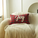 GobekUsa Christmas Plaid Print Pillow Case Set - Festive Holiday Home Decor