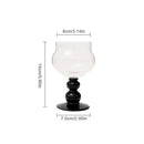 GobekUsa 400ml Goblet Glass Coffee Cup Drinkware Tea Mug Heat-Resistant Water Cup.