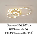 GobekUsa Gold LED Chandelier for Living Study Room Indoor Lighting Luminaire