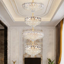 GobekUsa Crystal Duplex Chandelier: New Light Luxury Post-Modern Hall Lighting for High Living Room