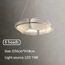 GobekUsa Circular LED Pendant Light for Living Room Dining Kitchen Bedroom Chandelier