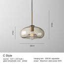 GobekUsa Glass Pendant Lights Dining Kitchen Bar Chandelier
