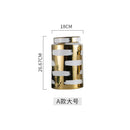 GobekUsa Golden Ceramic General's Jar for Home Decor & Storage