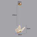 GobekUsa Butterfly Pendant Lights: Modern LED Luxury Creative Nordic Hanging Lamp