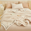 GobekUsa Fluffy Rabbit Plush Warm Blanket for Bed, Soft & Cozy Autumn Winter Comfort