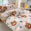 GobekUsa Cute Printed Cotton Duvet Cover for Double Queen Bed - Cozy & Non-Fading