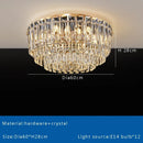 GobekUsa Crystal Round Ceiling Lamp - Nordic Luxury Home Decor Luxe Chandelier