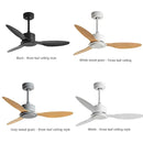GobekUsa 42" Black Industrial Style Ceiling Fan with Remote Control