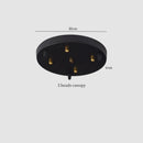 GobekUsa Iron Marble LED Pendant Light Fixture Modern Hanging Lamp Interior Decor