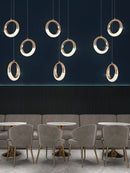 GobekUsa Circle Ring LED Chandelier Light for Luxe Living Spaces