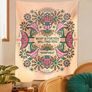 GobekUsa Boho Moon Flower Magic Tapestry Wall Hanging for Home Decor