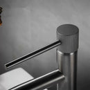 GobekUsa Brushed Gold Swivel Faucet for Bathroom Basin, Hot Cold Water Sink Crane