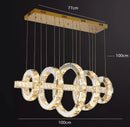 GobekUsa LED Chandeliers for Living Room Dining Room Modern Hanging Light Fixtures