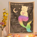 GobekUsa Cat Tapestry: Bohemian Moon Cat Wall Art for Cute Home Decor